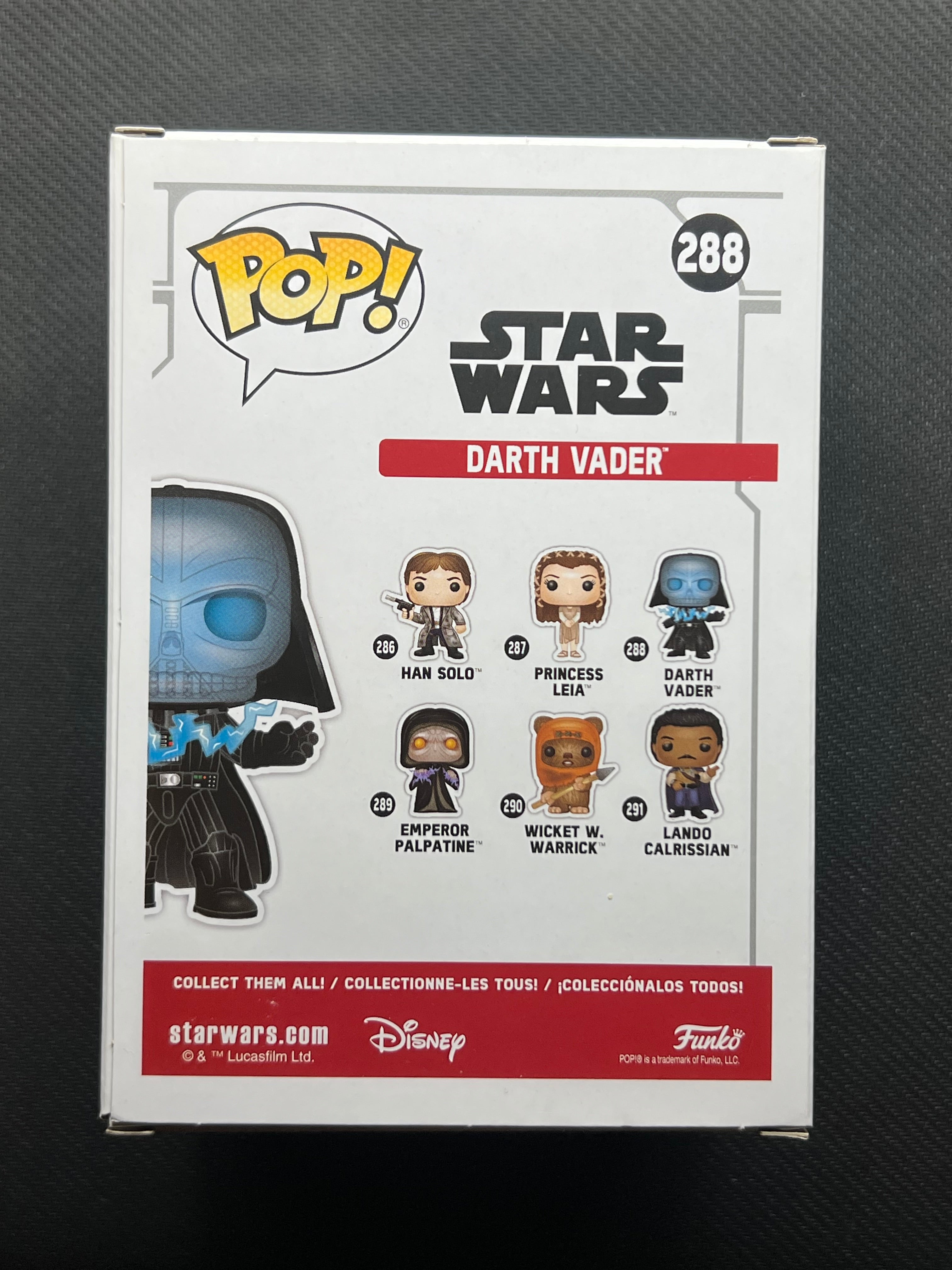 Funko Pop Star Wars Darth Vader #288 Glow In The Dark Target Exclusive (Bobble)