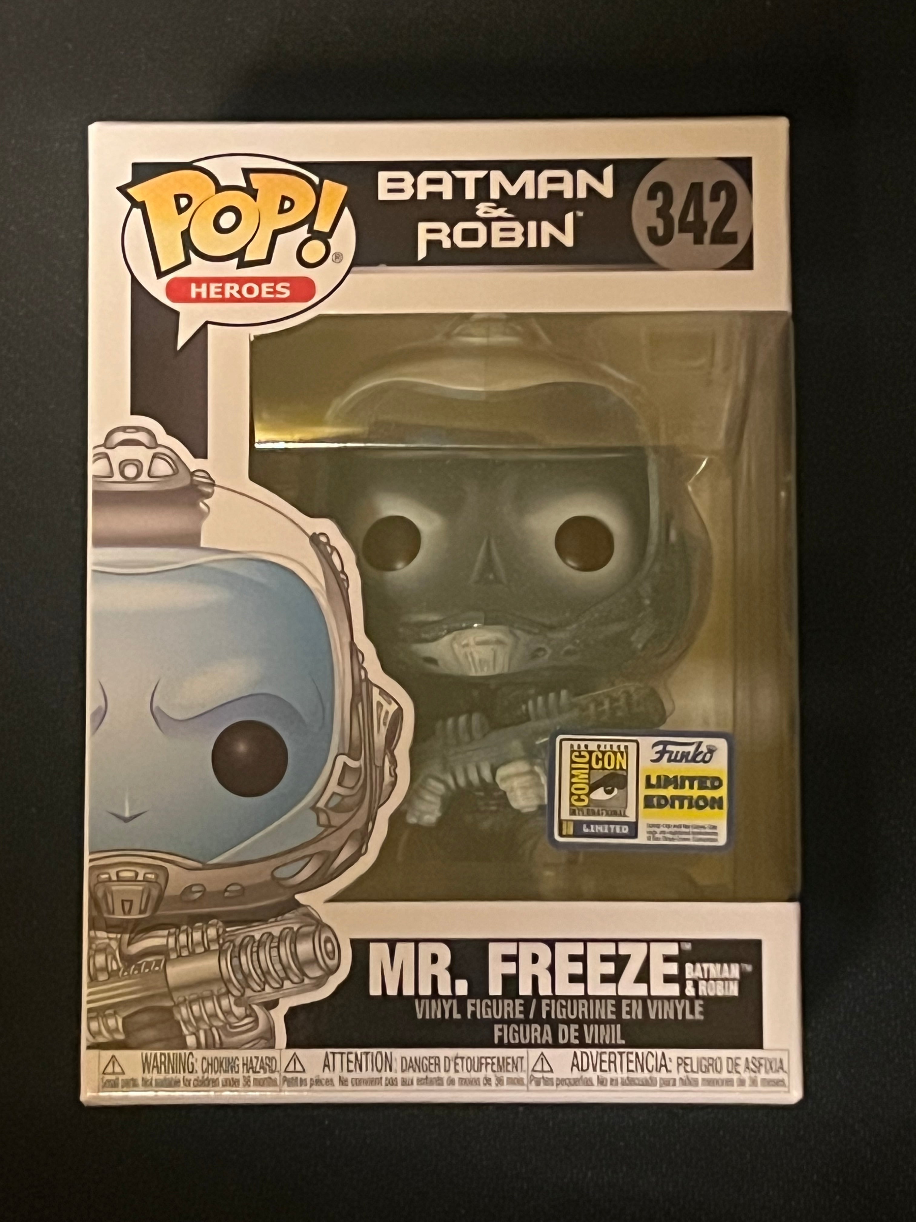 Funko Pop! Batman & Robin Mr. Freeze #342 Official Con Sticker SDCC 2020