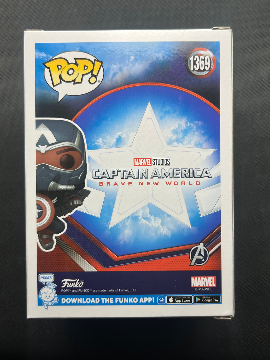 Funko POP! Marvel Captain America Brave New World #1369 Captain America Collector Corps