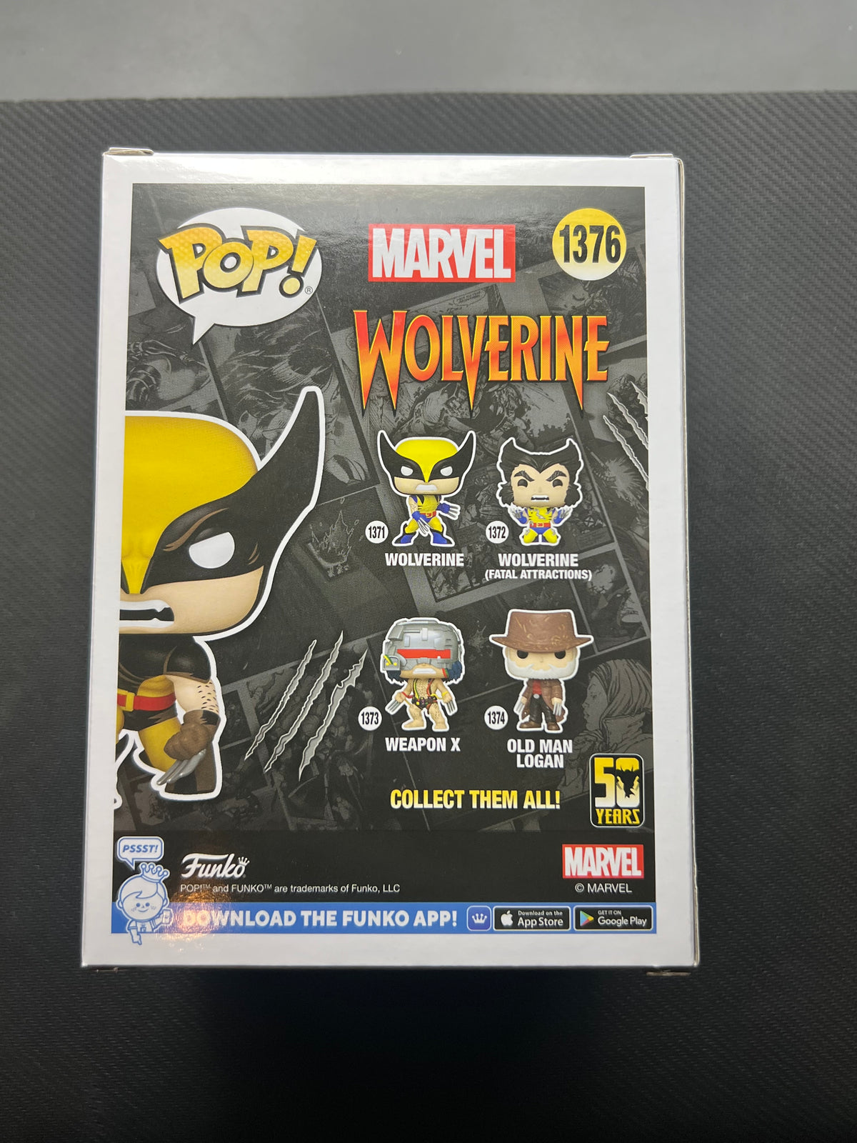 Funko Pop! Marvel Wolverine #1376 Vinyl Figure Marvel Collector Corps Exclusive