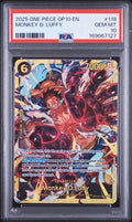 2025 ONE PIECE OP10-ROYAL BLOOD #118 MONKEY D. LUFFY PSA 10