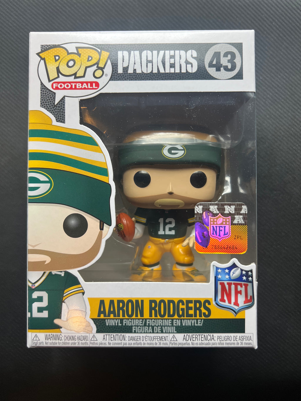 Funko Pop! Football NFL Green Bay Packers Aaron Rodgers #43 l
