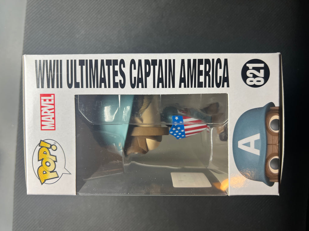Funko POP! Marvel WWII Ultimates Captain America #821 Collector Corps Exclusive