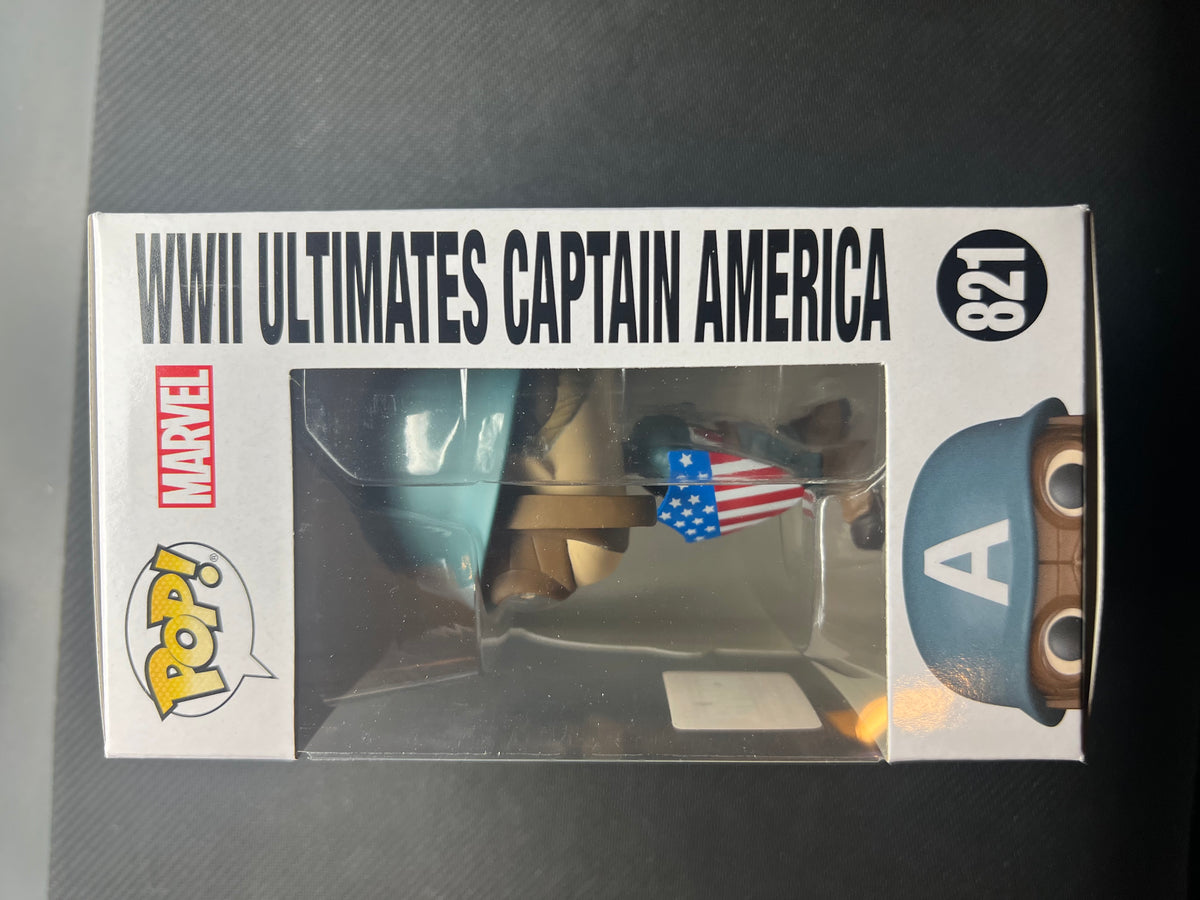 Funko POP! Marvel WWII Ultimates Captain America #821 Collector Corps Exclusive