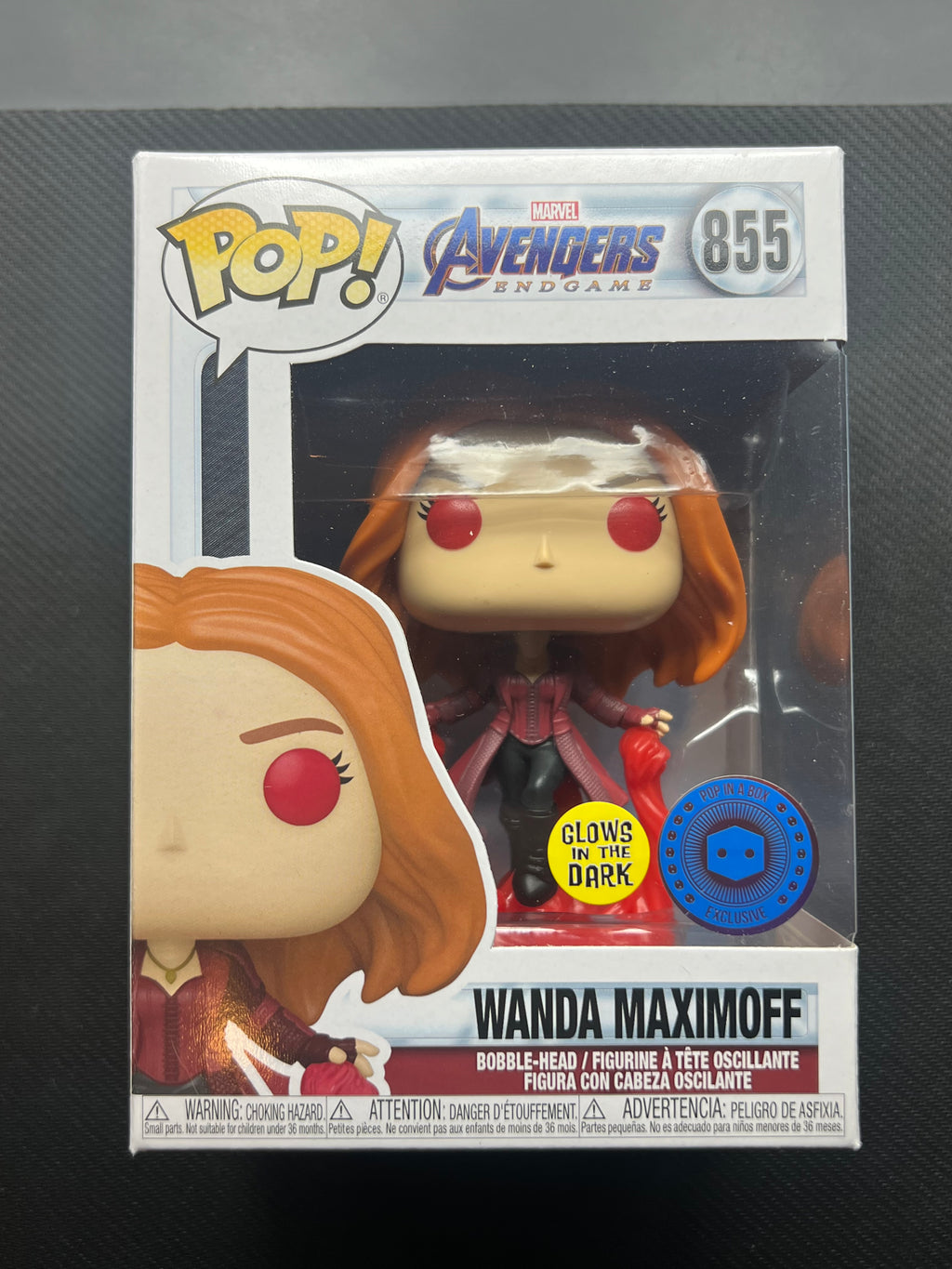 Funko POP! Marvel Avengers: Endgame Wanda Maximoff #855 PIAB Glows in the Dark