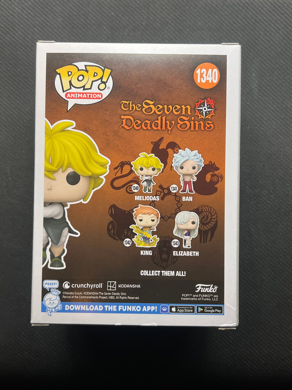 Funko Pop! Animation Seven Deadly Sins Meliodas Vinyl Figure #1340