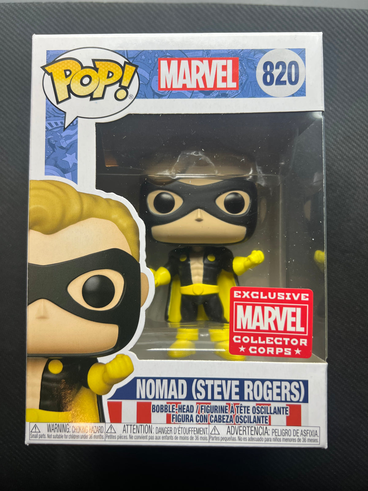 Funko Pop! Nomad (Steve Rogers) #820 Marvel Collectors Corps Exclusive