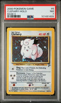 2000 POKEMON GAME BASE II #6 CLEFAIRY-HOLO BASE II PSA 7