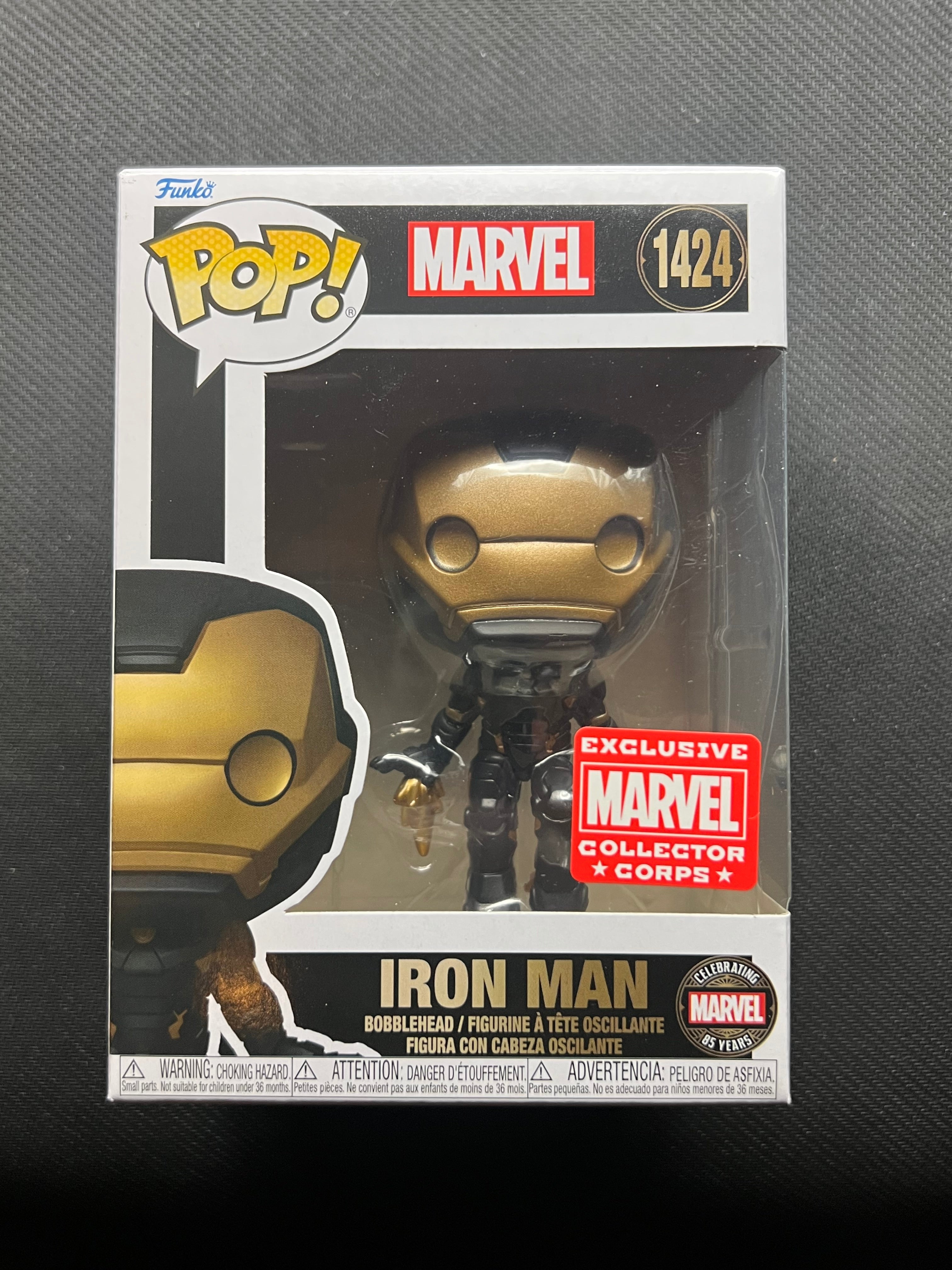 Funko Pop! Vinyl Marvel Iron Man #1424 Marvel Collector Corps Exclusive