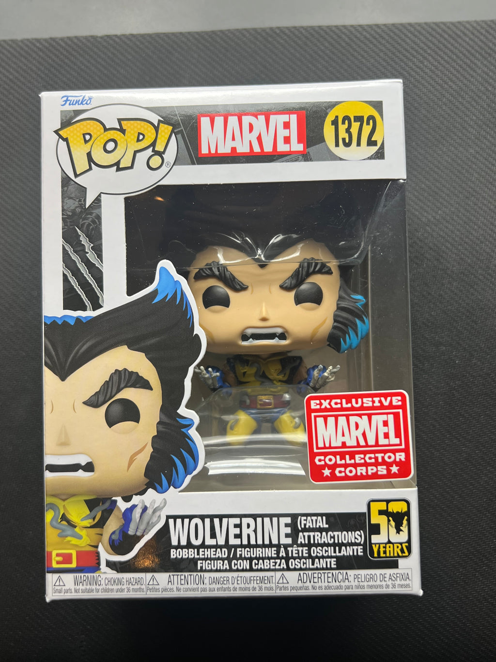 Funko Pop! Wolverine Fatal Attractions #1372 Marvel Collector Corps Exclusive