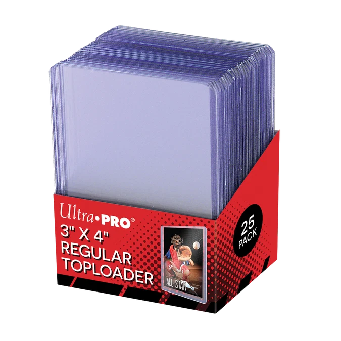 Ultra Pro 3" x 4" Clear Regular Toploader 25ct Pack