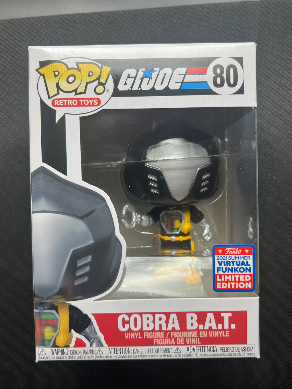 Funko Pop Retro G.I. Joe Cobra B.A.T. #80 2021 Summer Convention