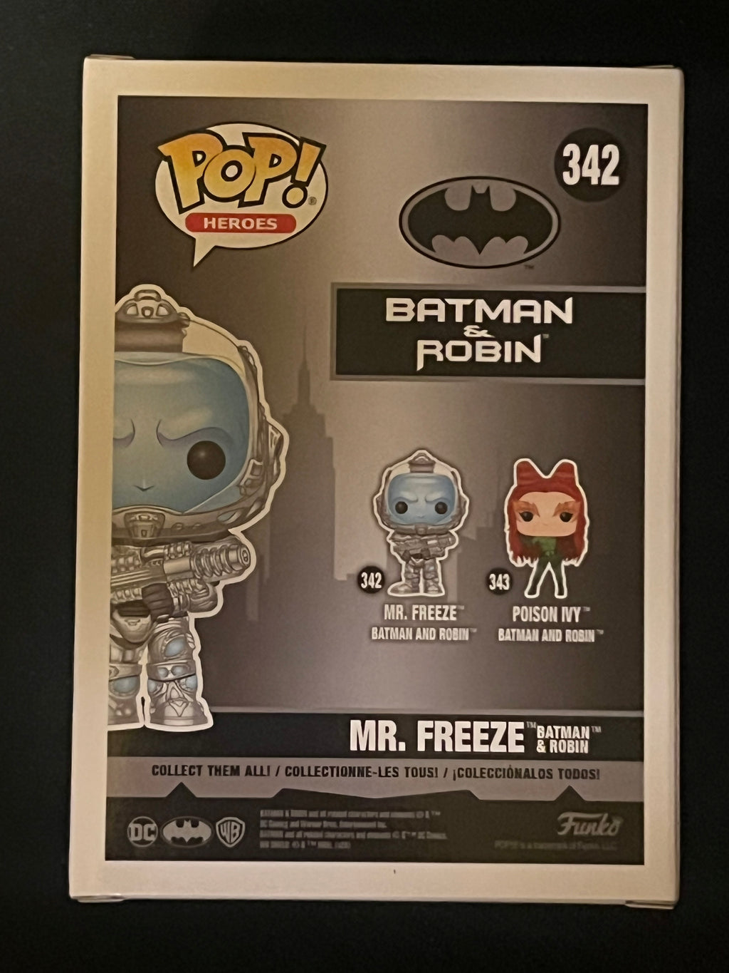 Funko Pop! Batman & Robin Mr. Freeze #342 Official Con Sticker SDCC 2020