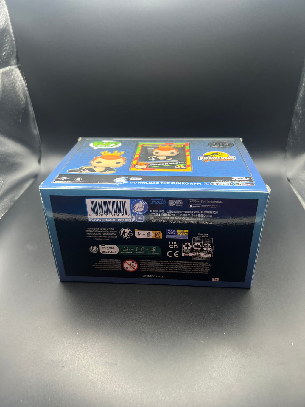 Funko Pop Jurassic Park Freddy Funko as Dr. Ian Malcolm #205 LE 2550