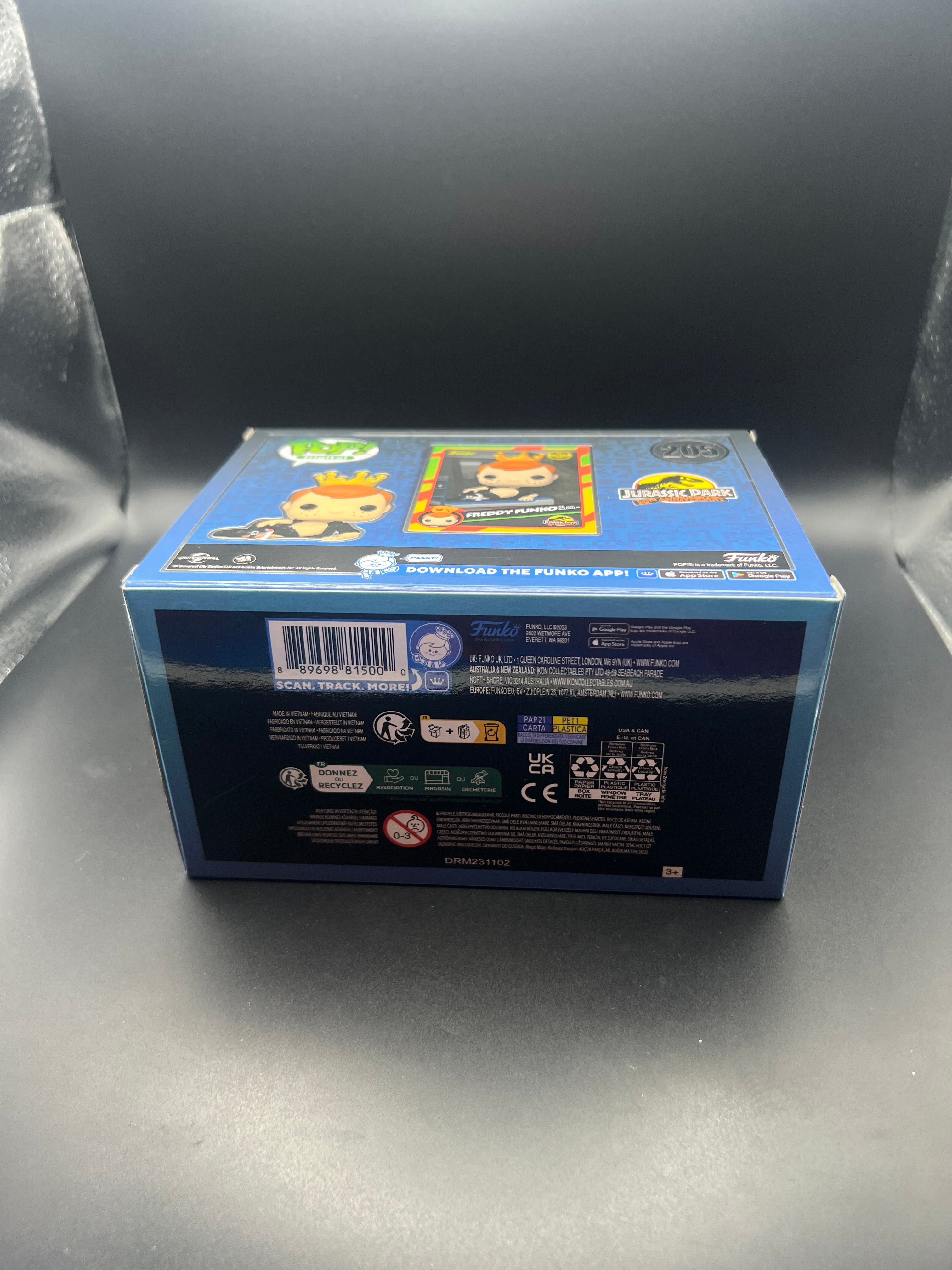 Funko Pop Jurassic Park Freddy Funko as Dr. Ian Malcolm #205 LE 2550