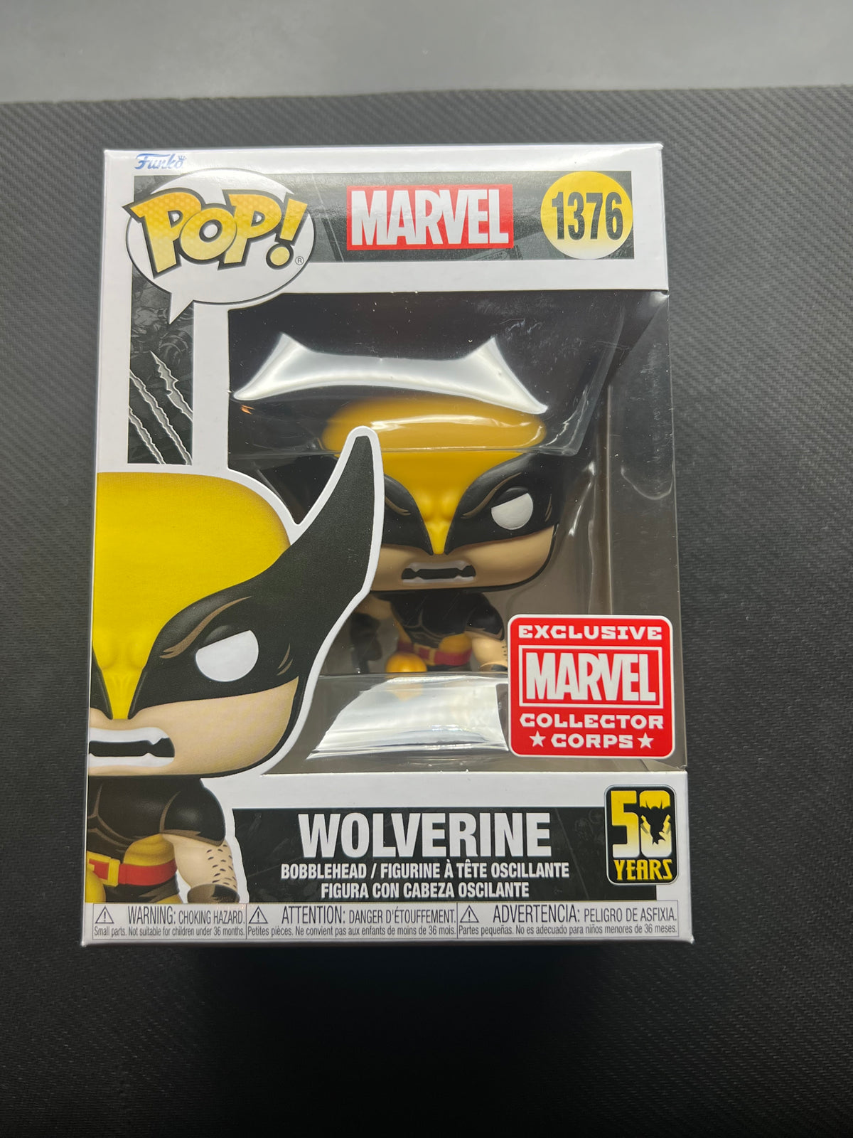 Funko Pop! Marvel Wolverine #1376 Vinyl Figure Marvel Collector Corps Exclusive