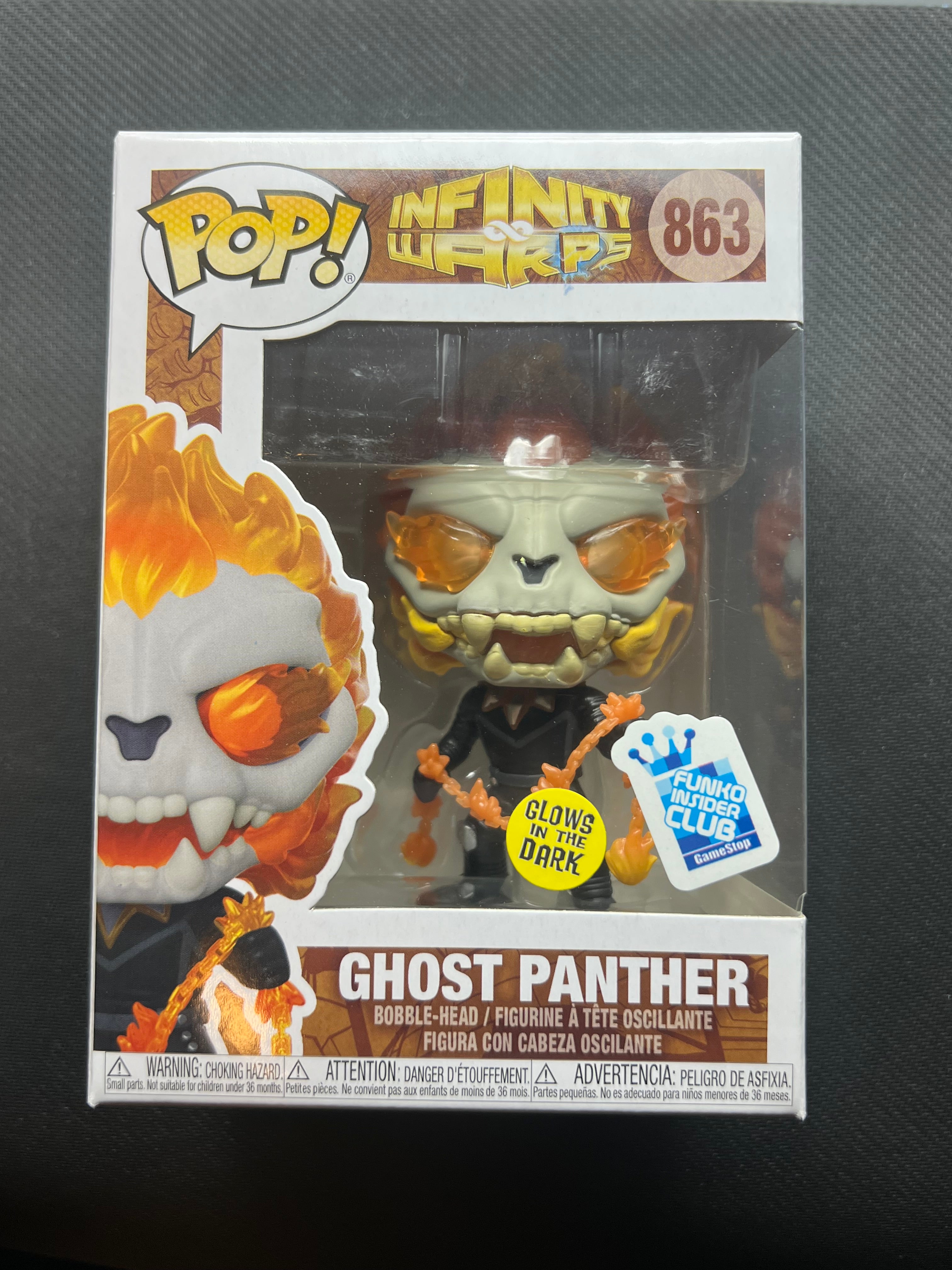 Funko Pop! Vinyl: Marvel - Ghost Panther Glows GITD Exclusive #863