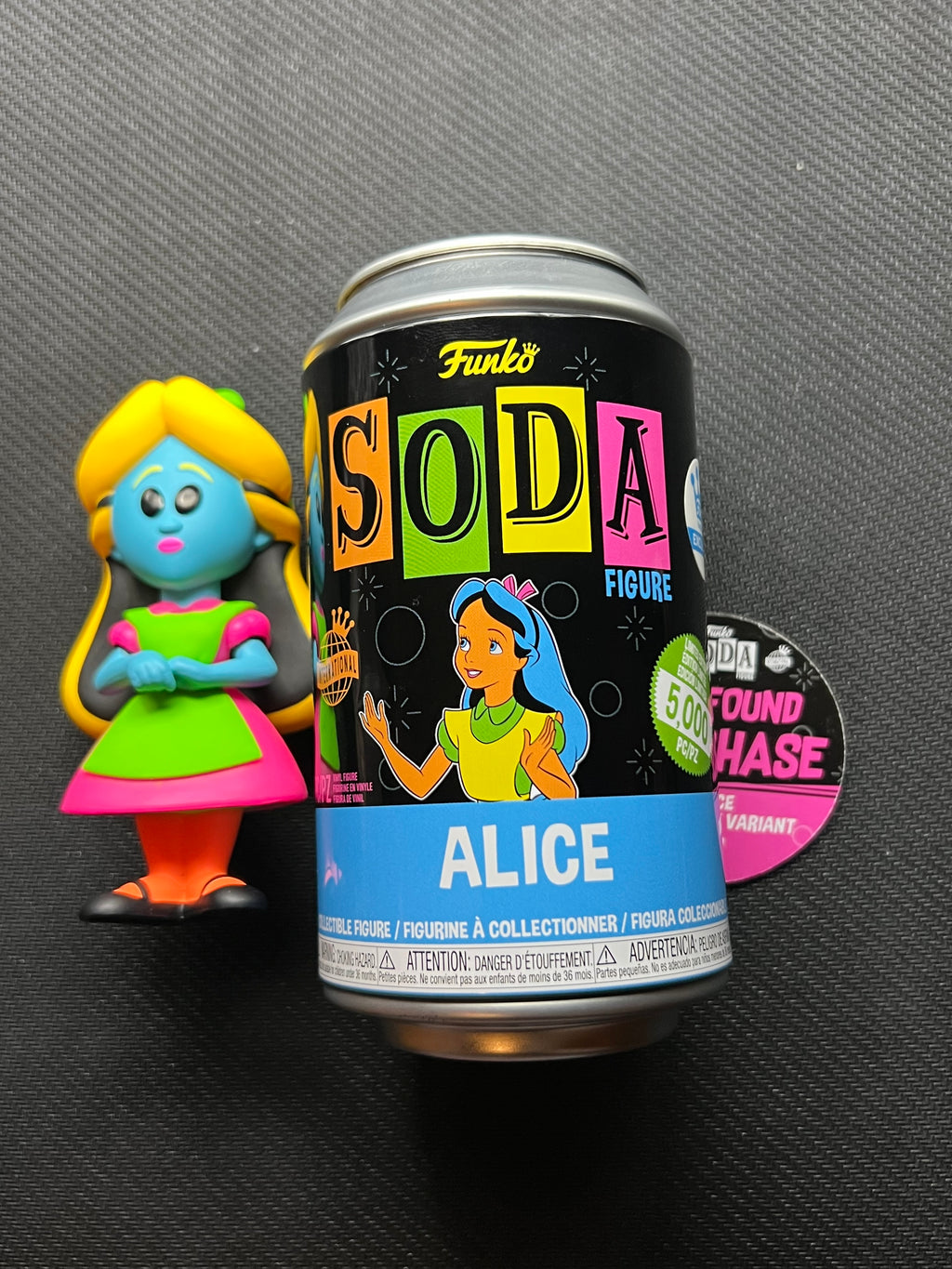 ARTIST PROOF AP Funko Soda CHASE Blacklight Variant Alice in Wonderland Figure