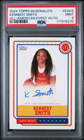 2024 TOPPS CHROME McDONALD'S ALL AMERICAN EVENT AUTOGRAPHS #KS KENNEDY SMITH PSA 9