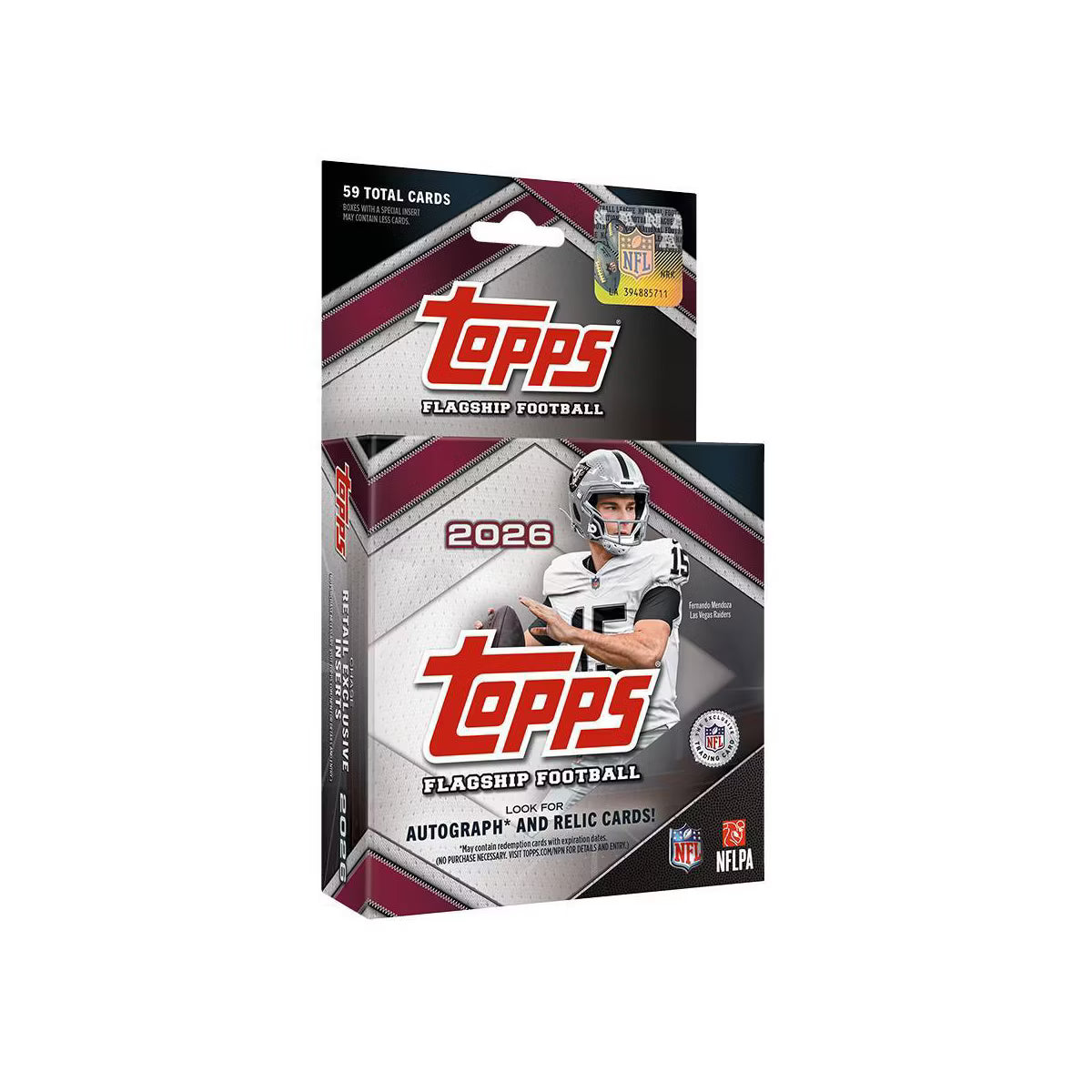 2026 Topps NFL Flagship Football Trading Card Hanger Box