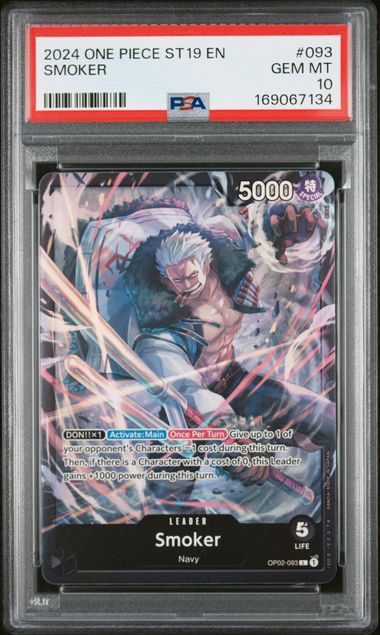 2024 ONE PIECE STARTER DECK ST19-BLACK SMOKER #093 SMOKER PSA 10