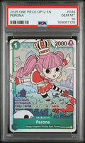 2025 ONE PIECE OP12-LEGACY OF THE MASTER #034 PERONA PSA 10
